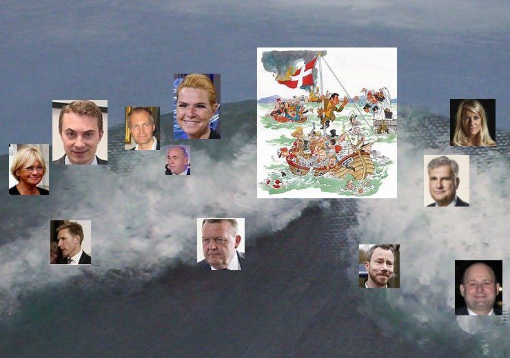 Vi var alle i samme båd - med tak til Roald Als for tegning og Ingrid Skadhede for baggrundens Bølger